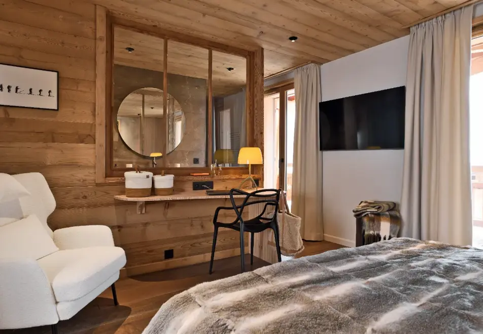 Chalet Fabriel, Montgenevre (self catered chalet) - Double bedroom