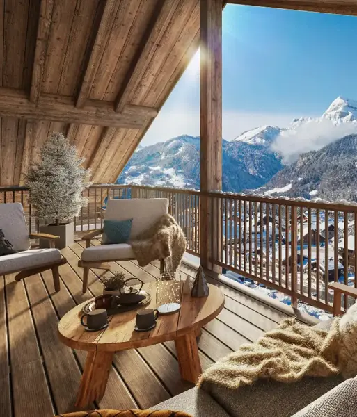 Les Balcons du Juliette, Notre Dame de Bellecombe (self catered apartments) - Artists impression