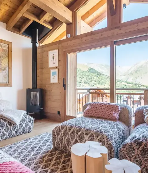 Chalet Felicita, St Martin de Belleville (self catered chalet) - Seating area