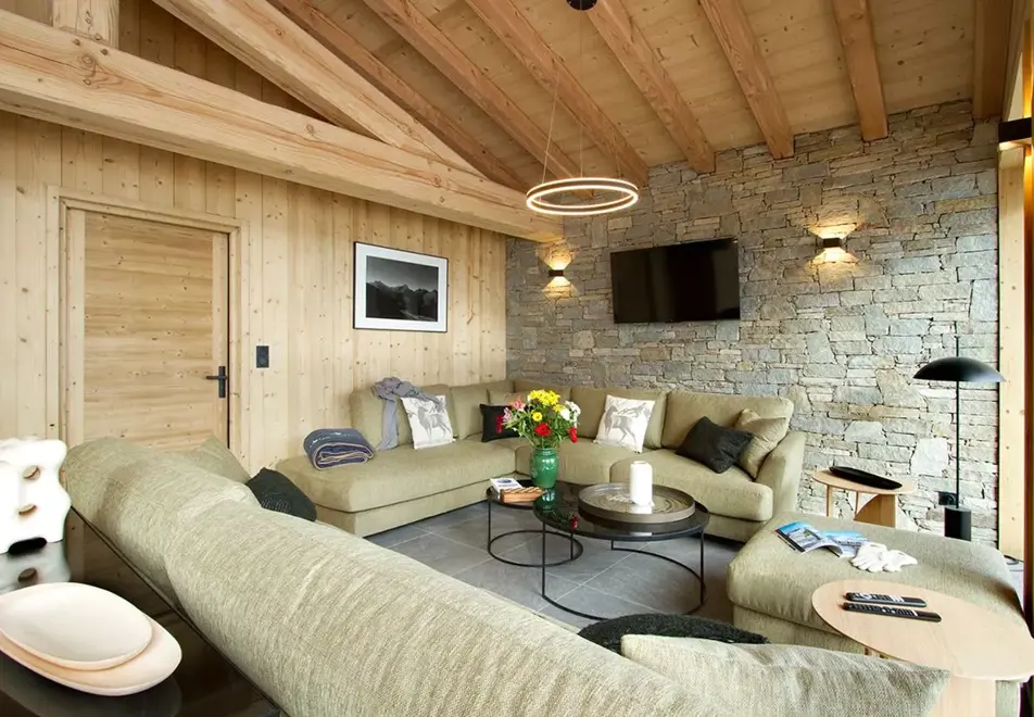 Panthere des Neiges, Les Deux Alpes (self catered chalet) - Lounge area