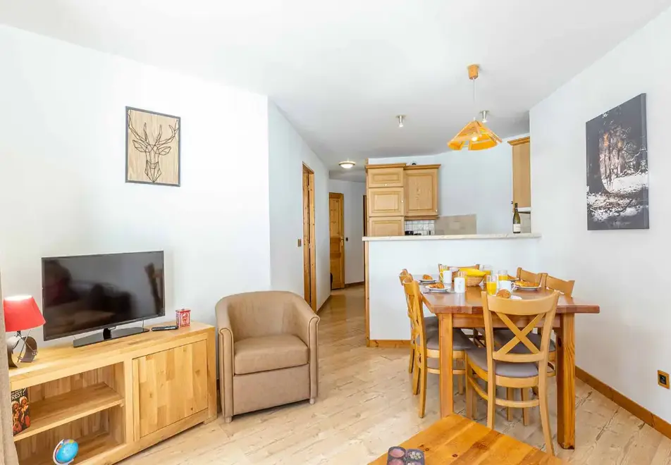 Les Jardin de la Vanoise, Pralognan-la-Vanoise - Typical 2 bedroom alcove 8 apartment