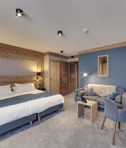 Hotel Avancher, Val d'Isère (hotel) - Typical family room