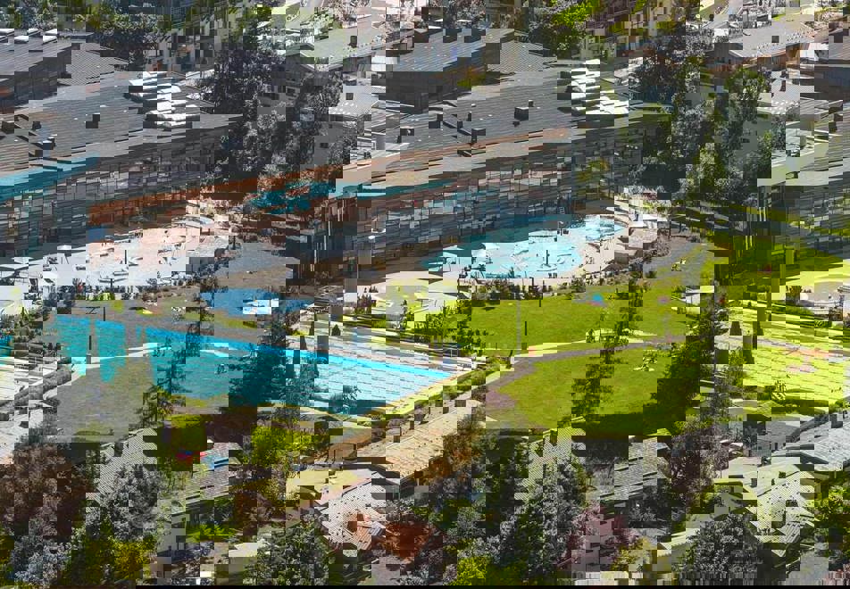 Megeve outdoor pool complex