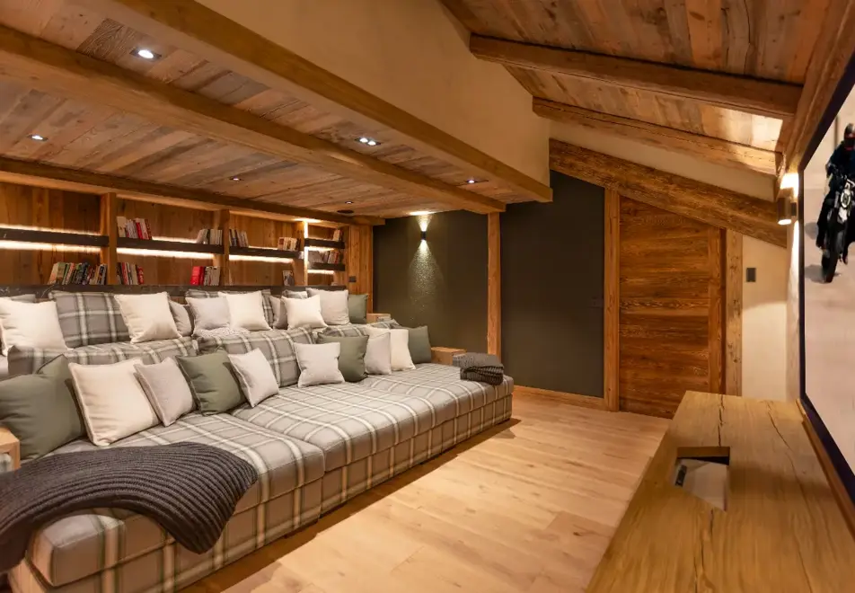 Ancolie, St Nicolas de Veroce (chalet) - Cinema room