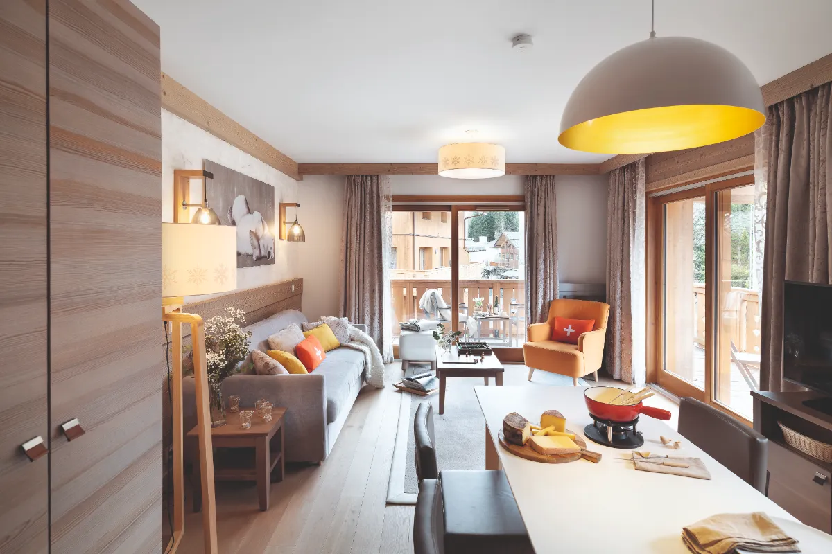 l'Hevana, Meribel (self catered apartments) - Typical apartment style