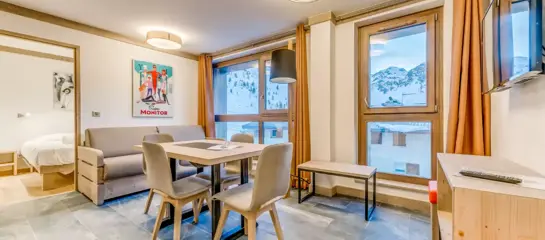 Cap Neige 2 – 1 bedroom apartment sleeping 2/4 (c.31m2):