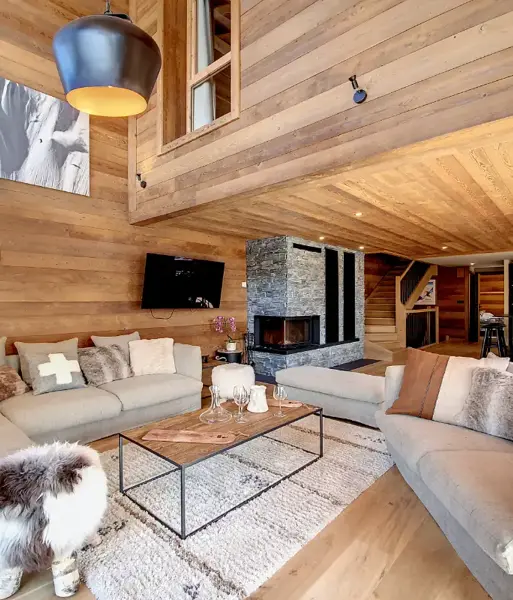 Chalet Edelweiss, Le Bettex (self catered chalet) - Living area