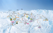 Les Sybelles Piste Map