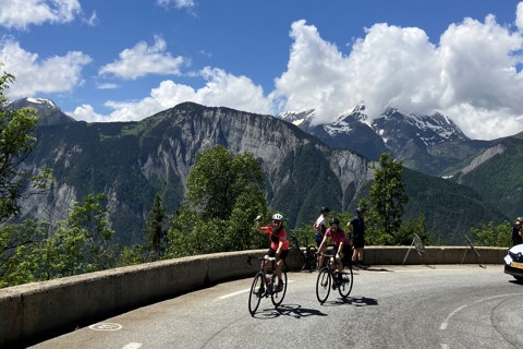Road Cycling In Alpe D'huez Team Training Xavier Shared May25 12