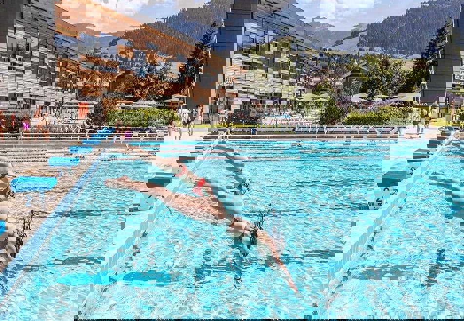 Megeve's outdoor pool