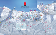 La Plagne piste map
