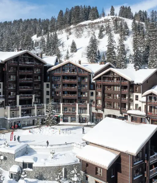 Les Terrasses d'Hélios ski apartments, Flaine (self catered apartments - Exterior shot