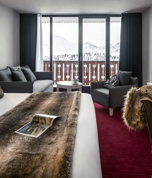 Hotel Le Pic Blanc, Alpe d'Huez (hotel) - Typical Family Superior Mountain room