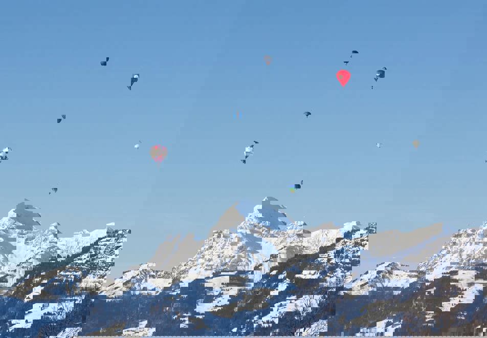 Hot air ballooning in Megeve