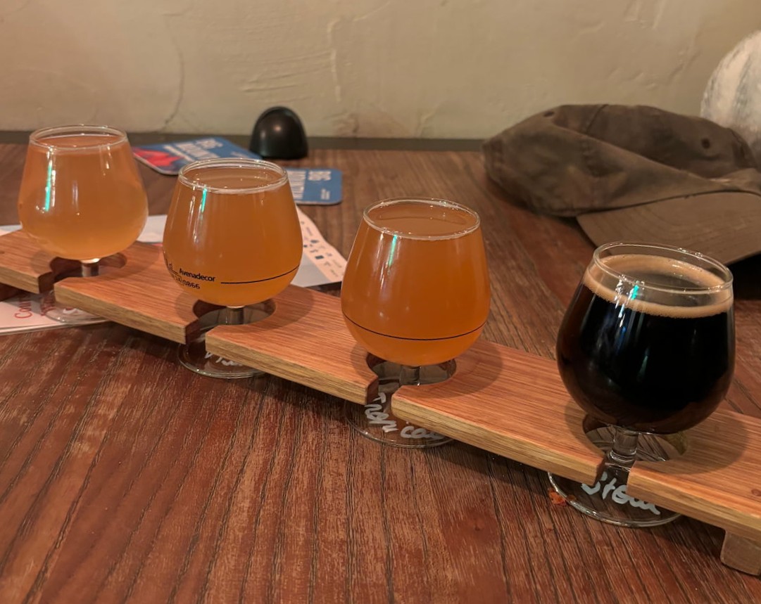 Flight Of Beers Chamonix Big Mountain Brewing