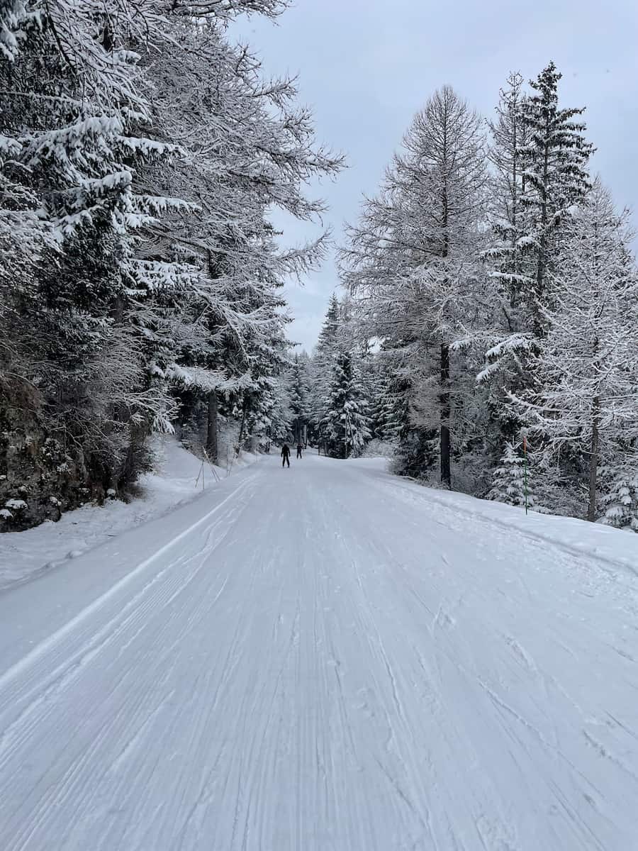 Fresh Snow On Escargot Piste In Val Cenis