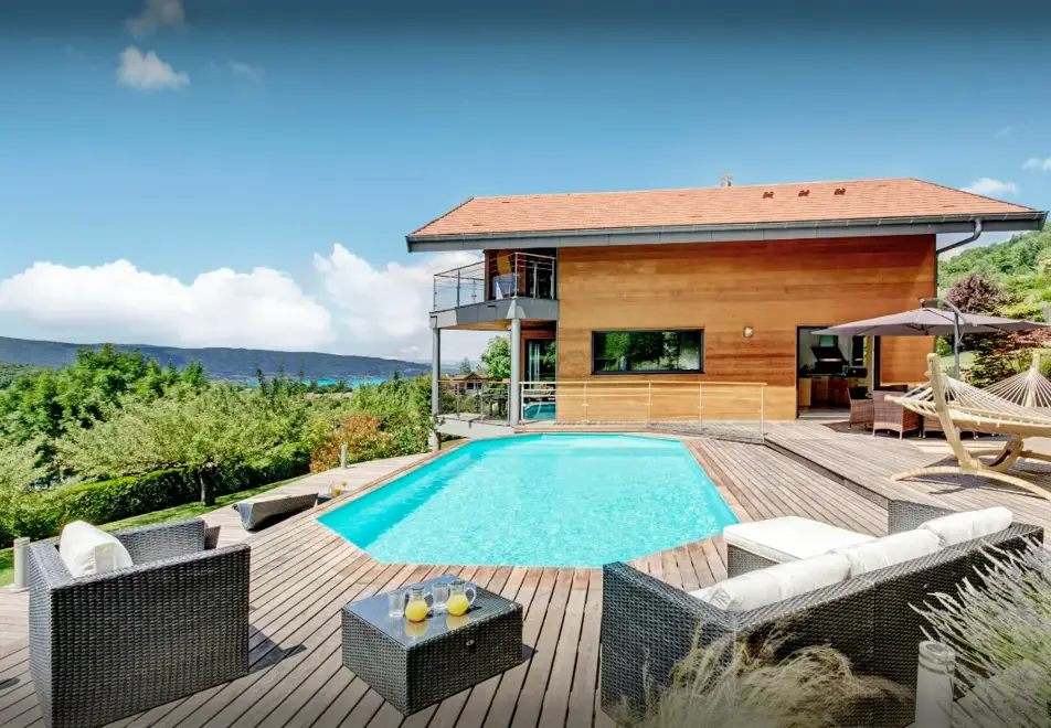 Villa Flying Dragon, Lake Annecy (self catered chalet) - Outdoor pool